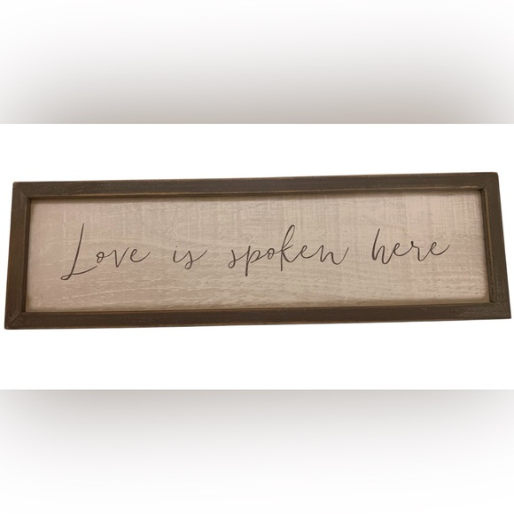 Other - Love is Spoken Here Wall Art